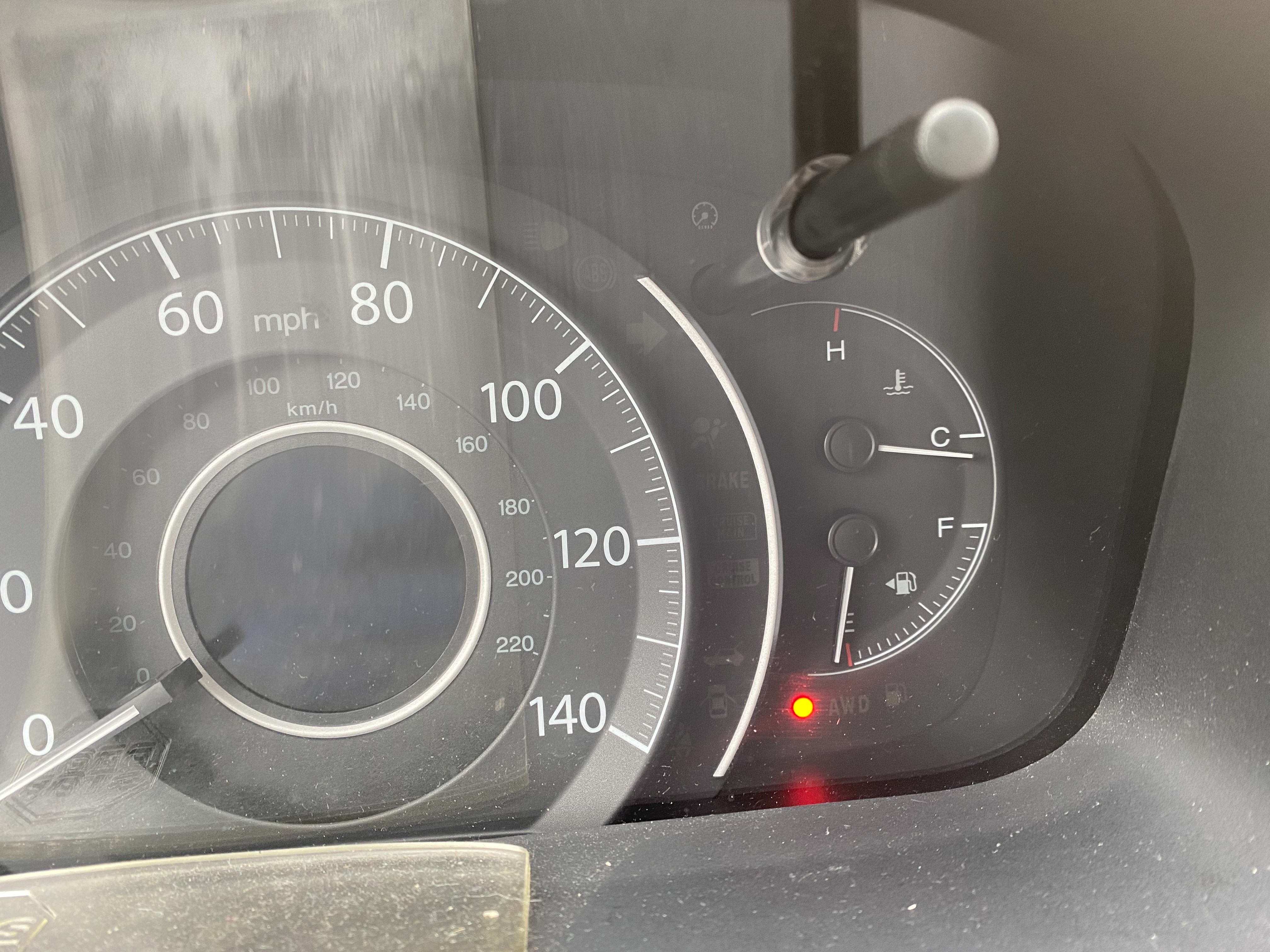 Large Red Dot Blinking On Dashboard